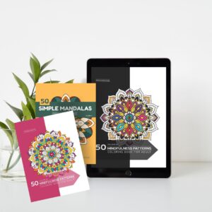 White Tablet and Template Mockup Instagram Post